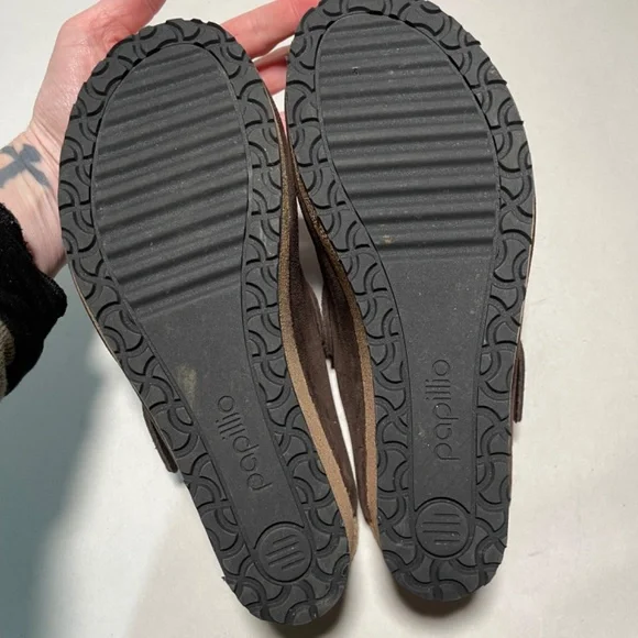 Papillio by Birkenstock Fanny color Roast Suede Clogs Womans 41 US 10M - Picture 9 of 16